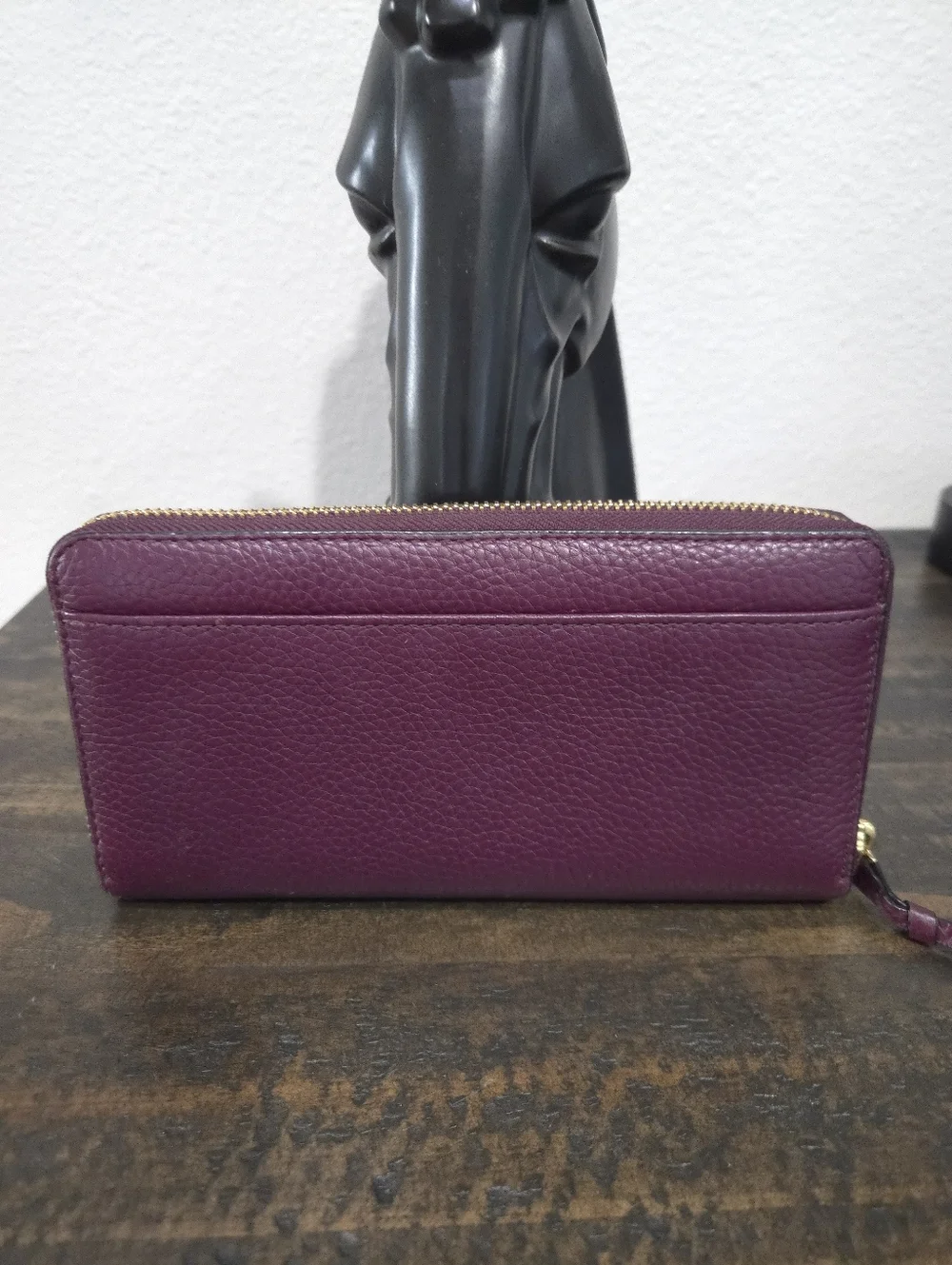 Kate Spade New York Large Continental Plum Zip-Around Wallet